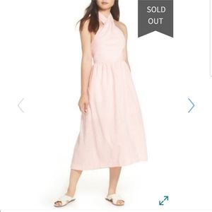 J-Crew Seer Sucker Sarong Midi Dress